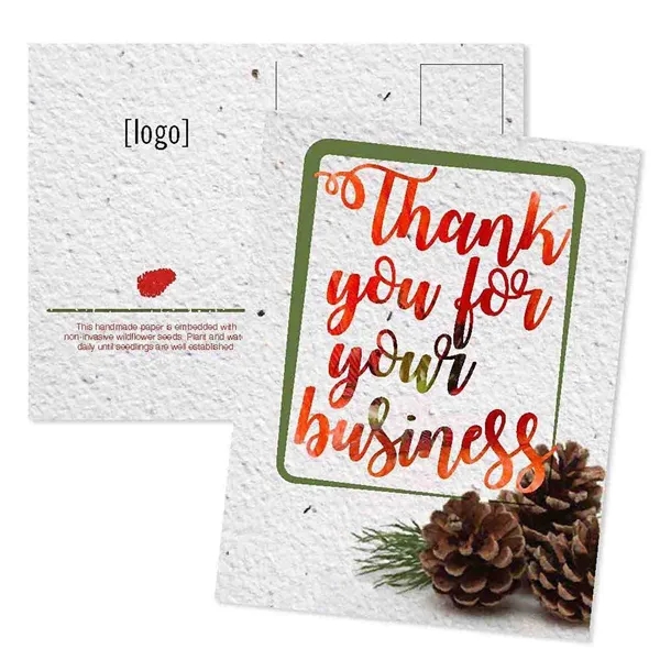 Printed seed paper post card for the Holidays - Mailing.... from ASI 40646 Bloomin Promotions / Bloomin' Promotions™