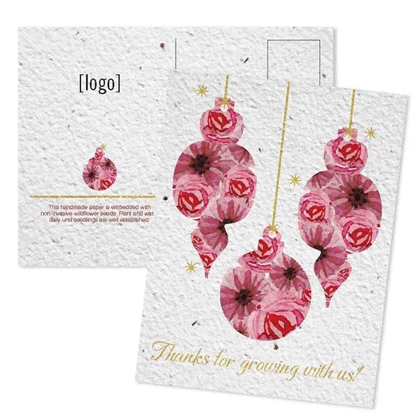 Printed seed paper post card for the Holidays - Mailing.... from ASI 40646 Bloomin Promotions / Bloomin' Promotions™