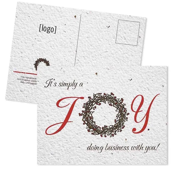 Printed seed paper post card for the Holidays - Mailing.... from ASI 40646 Bloomin Promotions / Bloomin' Promotions™