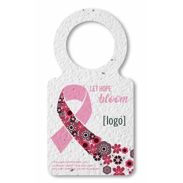 Seed paper bottle tag and wine necker.... from ASI 40646 Bloomin Promotions / Bloomin' Promotions™