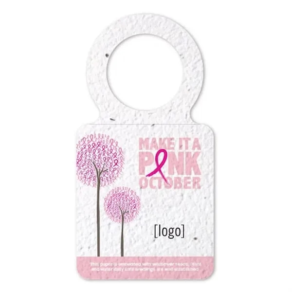 Seed paper bottle tag and wine necker.... from ASI 40646 Bloomin Promotions / Bloomin' Promotions™