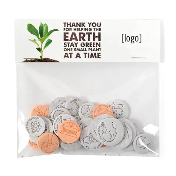 Seed Paper Coin pack, 20 coins.... from ASI 40646 Bloomin Promotions / Bloomin' Promotions™