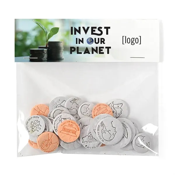 Seed Paper Coin pack, 20 coins.... from ASI 40646 Bloomin Promotions / Bloomin' Promotions™