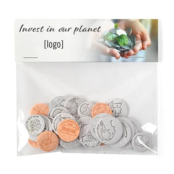Seed Paper Coin pack, 20 coins.... from ASI 40646 Bloomin Promotions / Bloomin' Promotions™