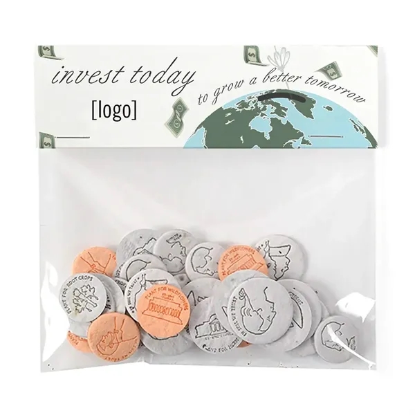 Seed Paper Coin pack, 20 coins.... from ASI 40646 Bloomin Promotions / Bloomin' Promotions™