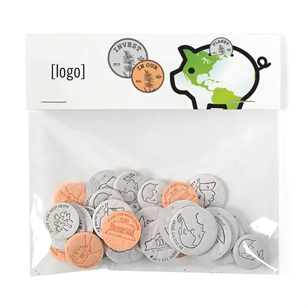 Seed Paper Coin pack, 20 coins.... from ASI 40646 Bloomin Promotions / Bloomin' Promotions™