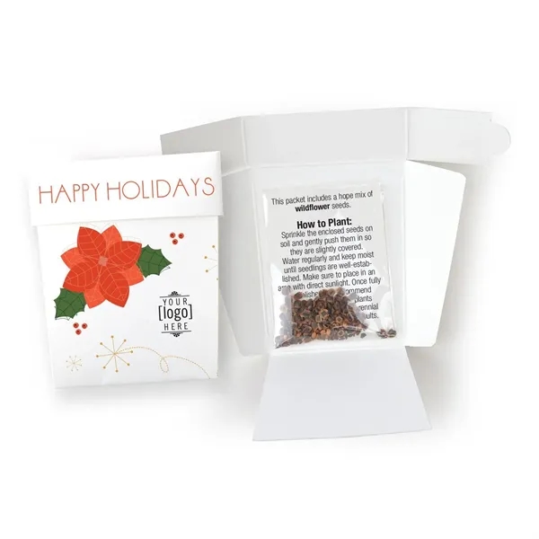 Includes seed packet, & pot shape cardstock envelope... from ASI 40646 Bloomin Promotions / Bloomin' Promotions™