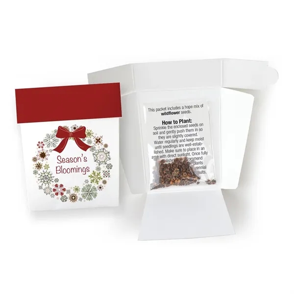 Includes seed packet, & pot shape cardstock envelope... from ASI 40646 Bloomin Promotions / Bloomin' Promotions™
