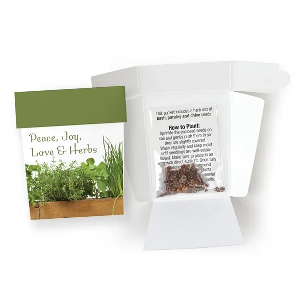 Includes seed packet, & pot shape cardstock envelope... from ASI 40646 Bloomin Promotions / Bloomin' Promotions™