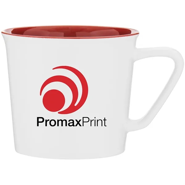 11 oz ceramic mug with glossy colored exterior and matching glossy... from ASI 51197 ETS Express, LLC