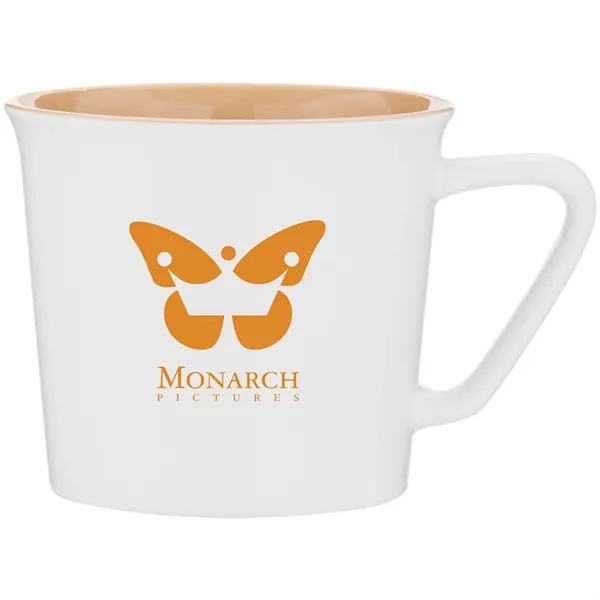 11 oz ceramic mug with glossy colored exterior and matching glossy... from ASI 51197 ETS Express, LLC