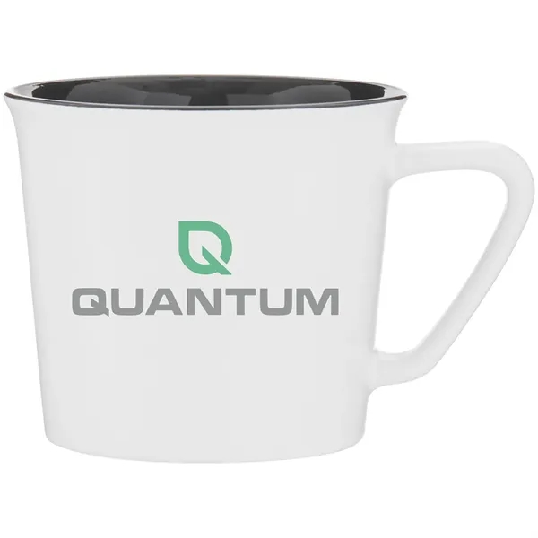 11 oz ceramic mug with glossy colored exterior and matching glossy... from ASI 51197 ETS Express, LLC
