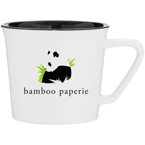 11 oz ceramic mug with glossy colored exterior and matching glossy... from ASI 51197 ETS Express, LLC