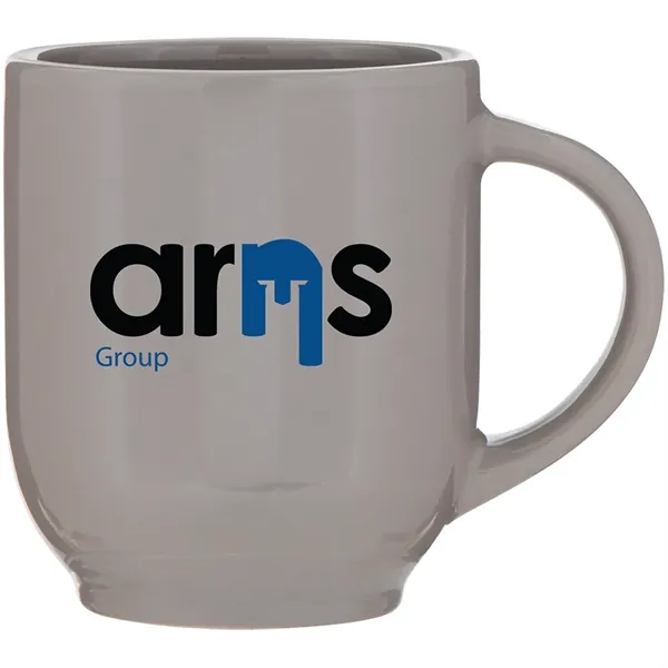 15 oz ceramic mug with glossy colored exterior and matching glossy... from ASI 51197 ETS Express, LLC
