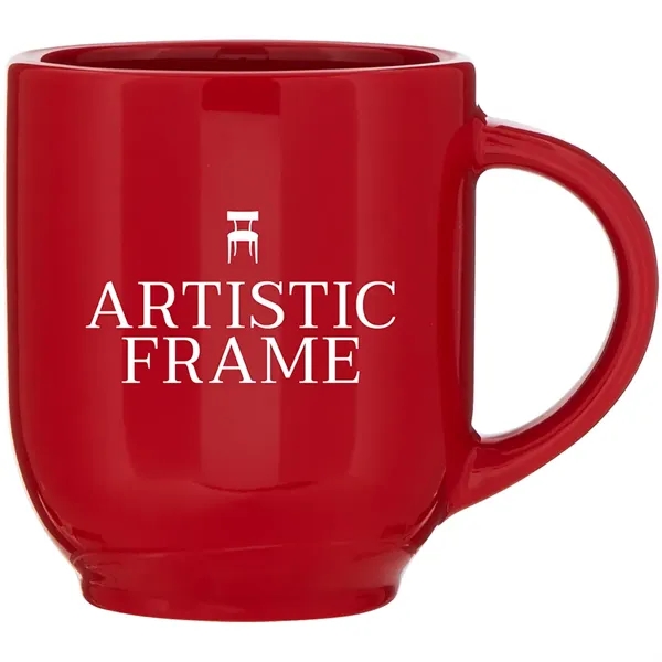 15 oz ceramic mug with glossy colored exterior and matching glossy... from ASI 51197 ETS Express, LLC