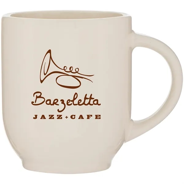 15 oz ceramic mug with glossy colored exterior and matching glossy... from ASI 51197 ETS Express, LLC