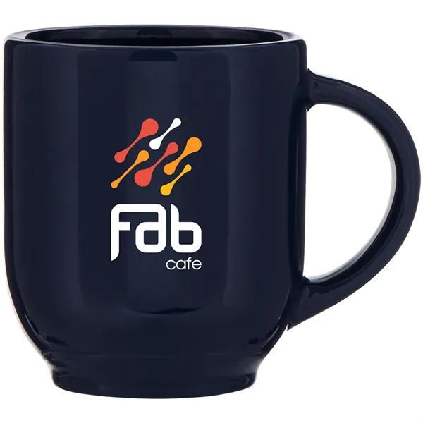 15 oz ceramic mug with glossy colored exterior and matching glossy... from ASI 51197 ETS Express, LLC