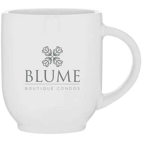 15 oz ceramic mug with glossy colored exterior and matching glossy... from ASI 51197 ETS Express, LLC