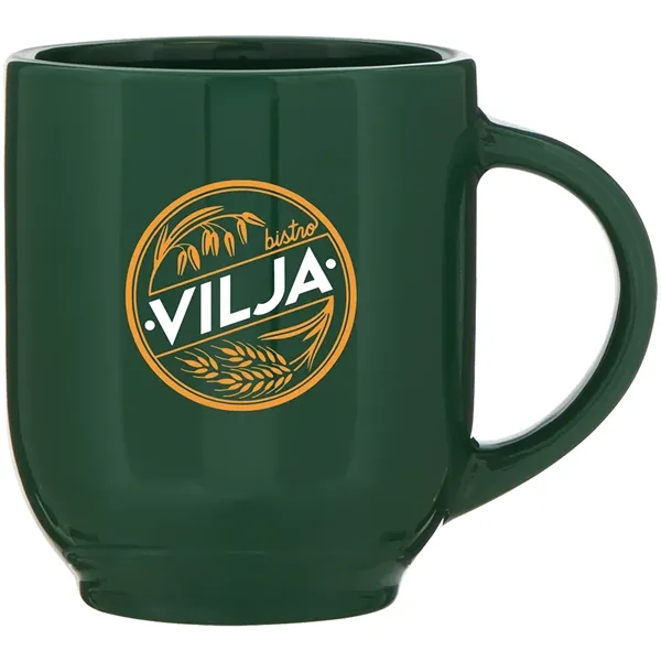15 oz ceramic mug with glossy colored exterior and matching glossy... from ASI 51197 ETS Express, LLC