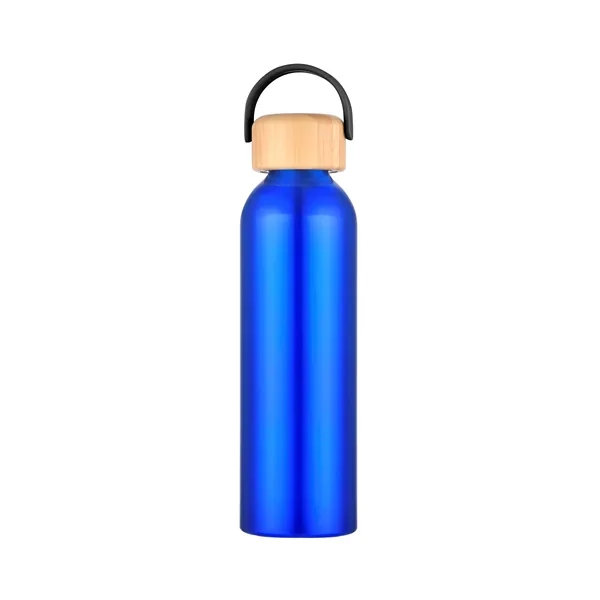 24 oz Recycled Aluminum Bottle with Bamboo Lid.... from ASI 99030 Zipline
