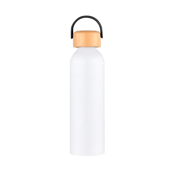 24 oz Recycled Aluminum Bottle with Bamboo Lid.... from ASI 99030 Zipline