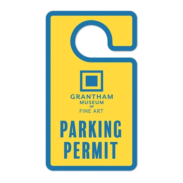 4"w X 7"h Hook Shape Door Hanger USA made w/die-cut hole,... from ASI 95280 Warwick Publishing Co / Warwick