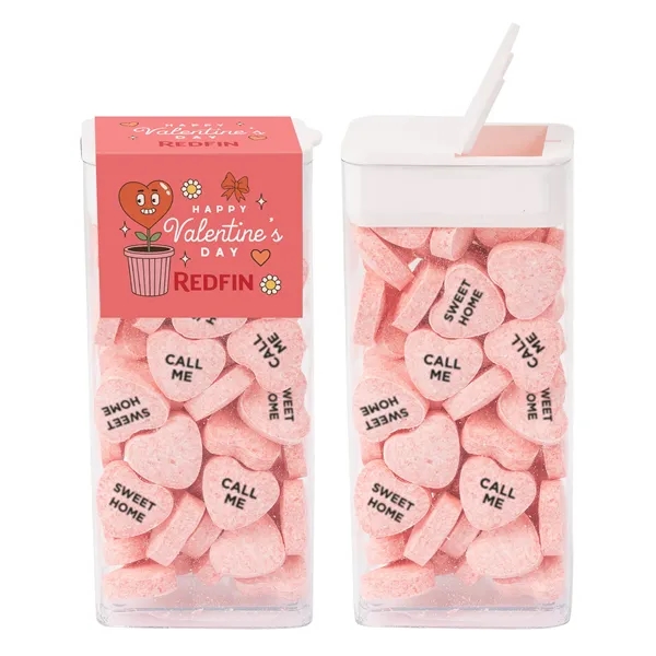 Flip Top Tube with Imprinted Conversation Hearts.... from ASI 44900 NC Custom (CI/Lanco)