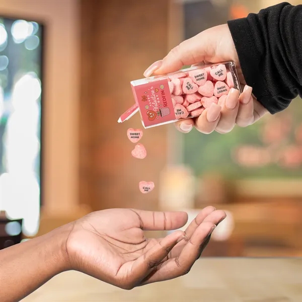 Flip Top Tube with Imprinted Conversation Hearts.... from ASI 44900 NC Custom (CI/Lanco)