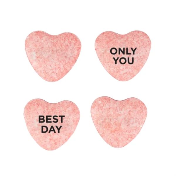 3" x 4" goody bag filled with imprinted conversation hearts.... from ASI 44900 NC Custom (CI/Lanco)