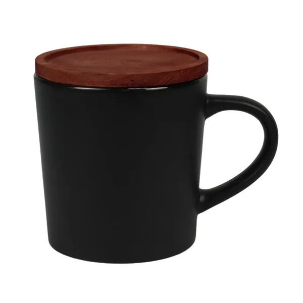 16 oz Ceramic Mug with Wood Lid.... from ASI 99030 Zipline