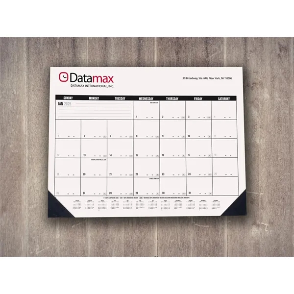 17" x 22" monthly desk pad calendar... from ASI 48575 Datamax International Inc / The Datamax Collection