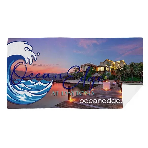 30" x 60" Full Color RPet Waffle Weave Sand Free Beach/Yoga... from ASI 62660 Innovation Line