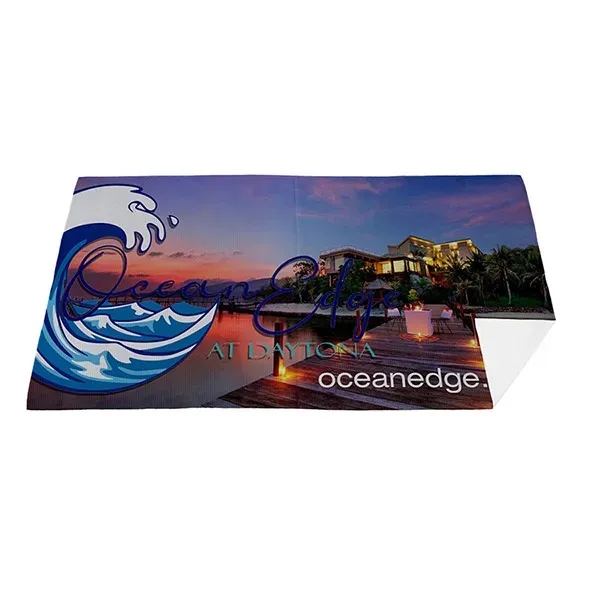 30" x 60" Full Color RPet Waffle Weave Sand Free Beach/Yoga... from ASI 62660 Innovation Line