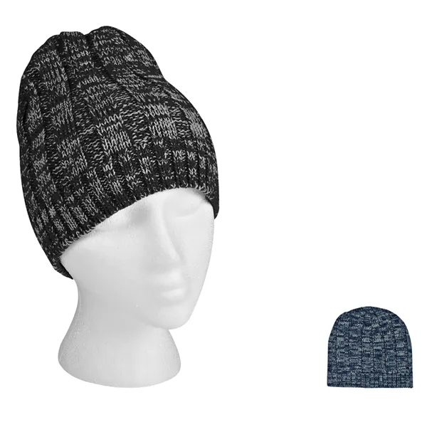 Knit Heathered Beanie Cap 100% Acrylic One Size Fits All Comes... from ASI 61125 Hit Promotional Products / Hit®