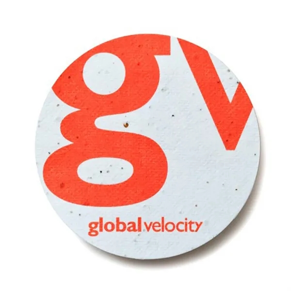 Seed paper coaster, 3.5"... from ASI 40646 Bloomin Promotions / Bloomin' Promotions™