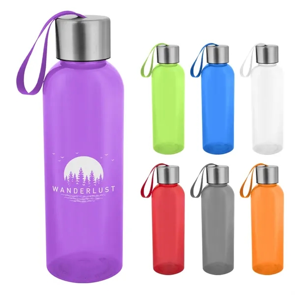 20 ounce rPET recycled polyester bottle with lid and wrist strap.... from ASI 61125 Hit Promotional Products / Hit®