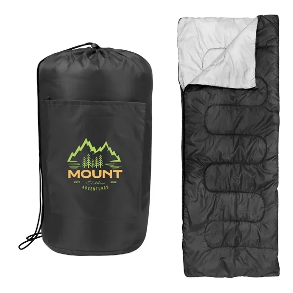 Single-occupancy sleeping bag with quilt design and side zippered closure.... from ASI 61125 Hit Promotional Products / Hit®