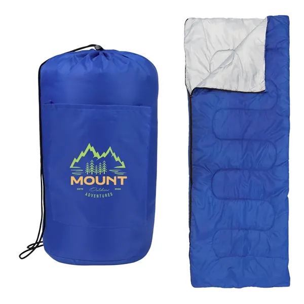 Single-occupancy sleeping bag with quilt design and side zippered closure.... from ASI 61125 Hit Promotional Products / Hit®