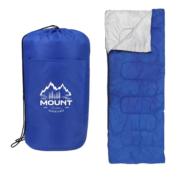 Single-occupancy sleeping bag with quilt design and side zippered closure.... from ASI 61125 Hit Promotional Products / Hit®