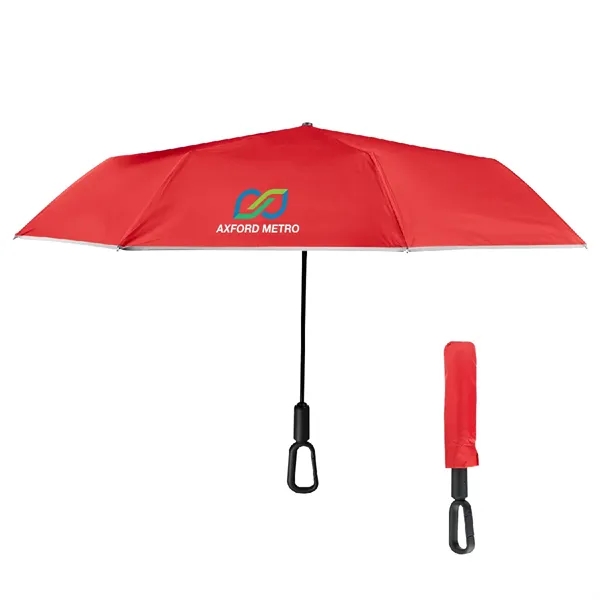 46" Arc Reflective Umbrella With Carabiner Handle... from ASI 61125 Hit Promotional Products / Hit®