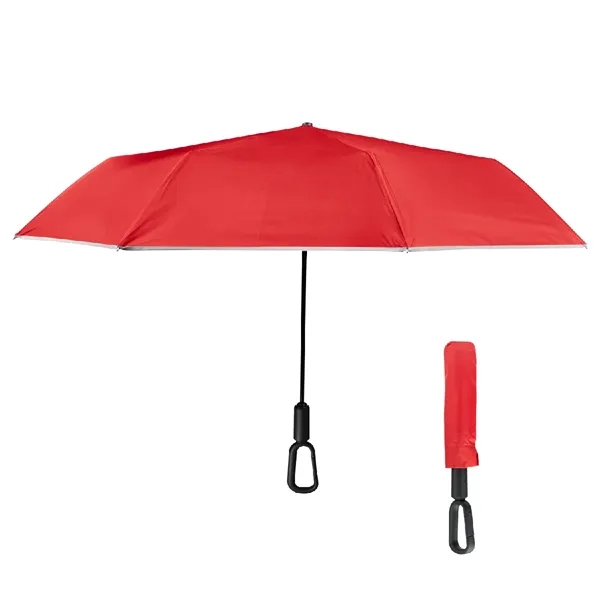 46" Arc Reflective Umbrella With Carabiner Handle... from ASI 61125 Hit Promotional Products / Hit®
