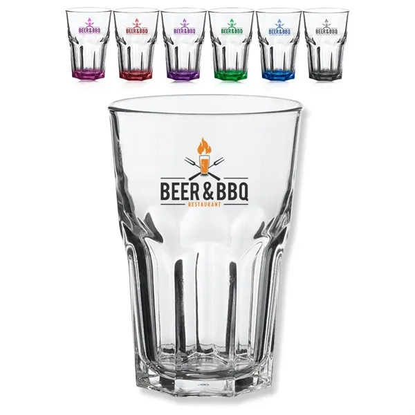 14 oz. tall beer glass with hexagon-shaped body.... from ASI 39552 BEL Promo