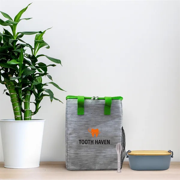Bamboo & Utensil Lunch Tote... from ASI 30208 A P Specialties / AP Specialties