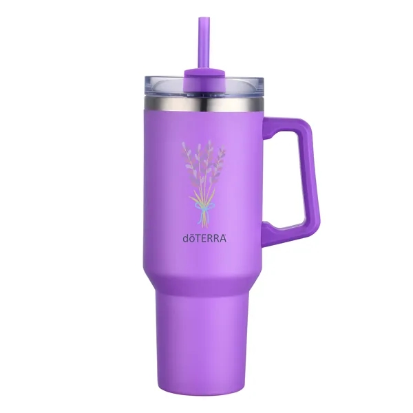 The 40 oz Royale stainless steel travel mug with reusable straw.... from ASI 44900 NC Custom (CI/Lanco) / Lanco