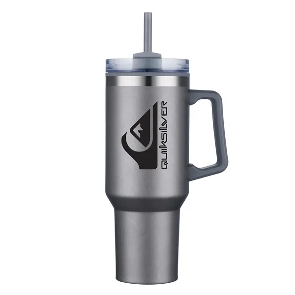 40 oz. insulated travel mug with large capacity and ergonomic handle.... from ASI 44900 NC Custom (CI/Lanco) / Lanco