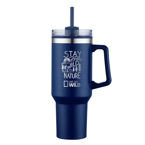 40 oz. insulated travel mug with large capacity and ergonomic handle.... from ASI 44900 NC Custom (CI/Lanco) / Lanco