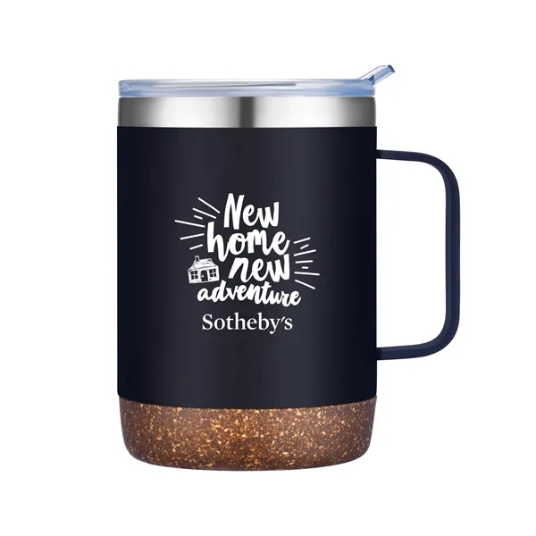 12 oz. vacuum mug with cork bottom and stainless steel liner... from ASI 44900 NC Custom (CI/Lanco) / Lanco