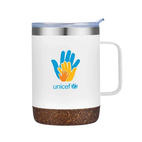 12 oz. vacuum mug with cork bottom and stainless steel liner... from ASI 44900 NC Custom (CI/Lanco) / Lanco