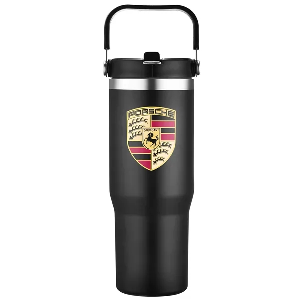 30 oz. vacuum sealed tumbler with powdered finish and flip top... from ASI 68190 Lungsal / Lungsal