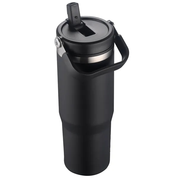 30 oz. vacuum sealed tumbler with powdered finish and flip top... from ASI 68190 Lungsal / Lungsal